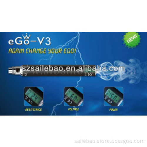 2014 hot popular USB charge SLB e-cigarette ego vV3 battery